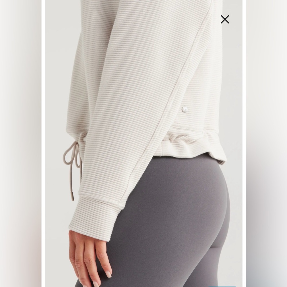 Zella Kickback Ottoman Half Zip Pullover, Grey, Size Large - Picture 5 of 14